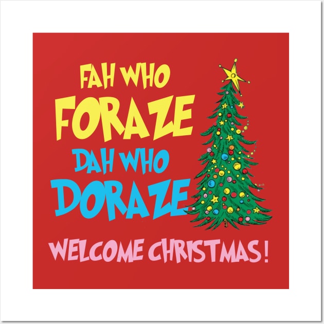 Welcome Christmas Wall Art by Bigfinz